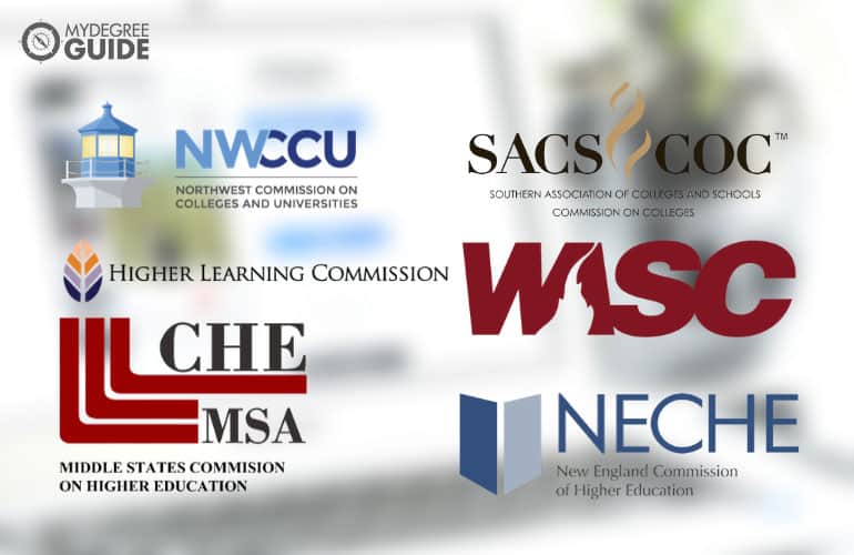 logos of six regional accreditation boards