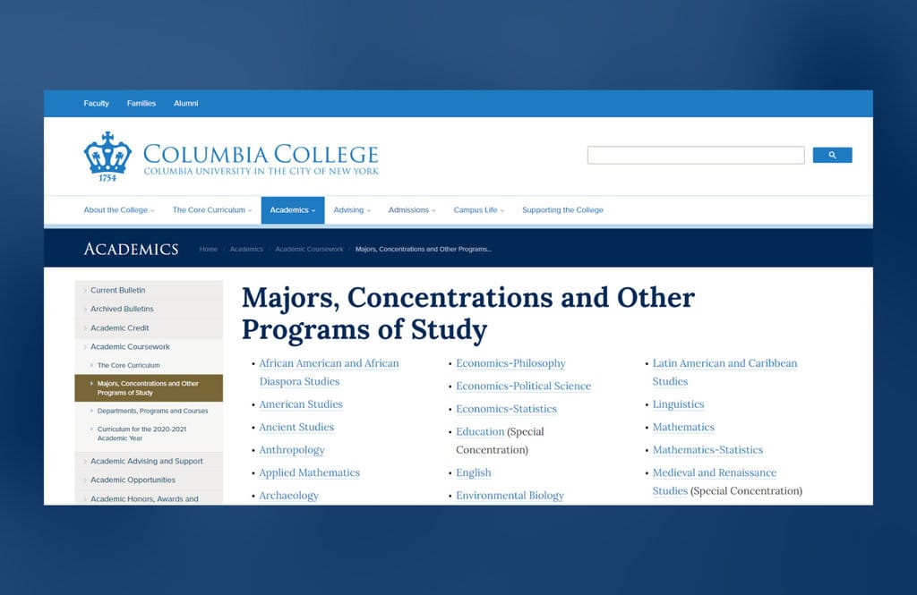 Columbia University vs. Columbia College
