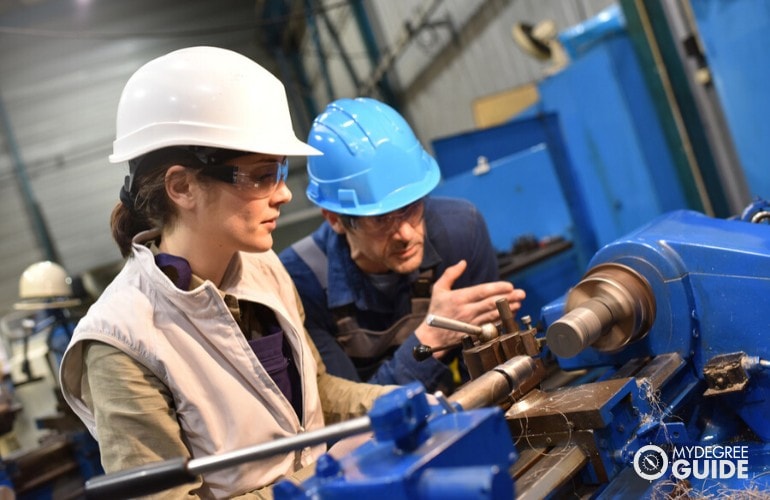 Industrial Engineers working in a power plant