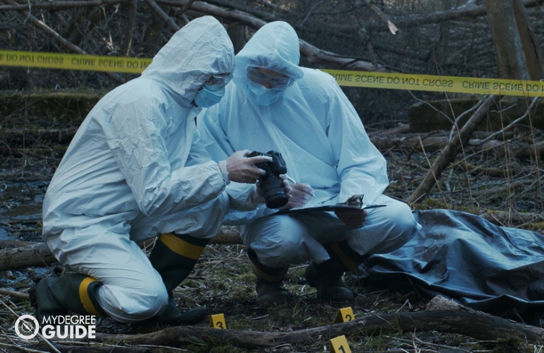 Forensic Science Technicians working together