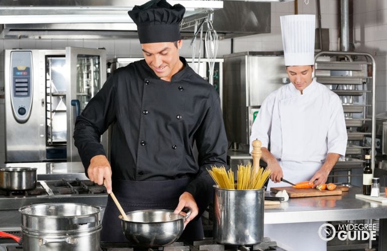Restaurant cooks with Online Associate's Degree in Culinary Arts